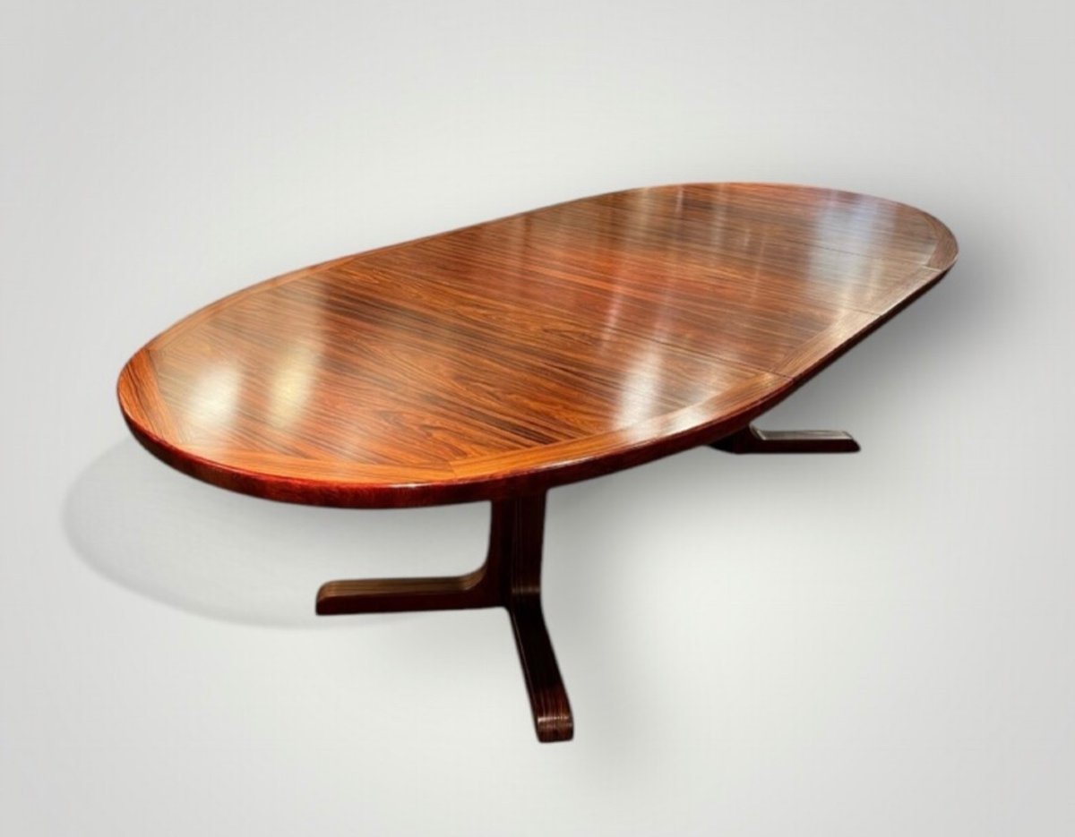 Grande Table à Dîner, De Conférence Ou Même Bureau.travail Scandinave Circa 1960/1970-photo-2